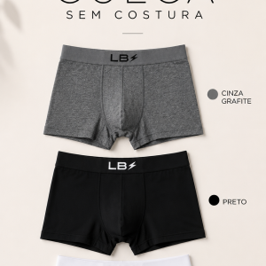 Kit 3 Cuecas Boxer LBS Men - Imagem 12