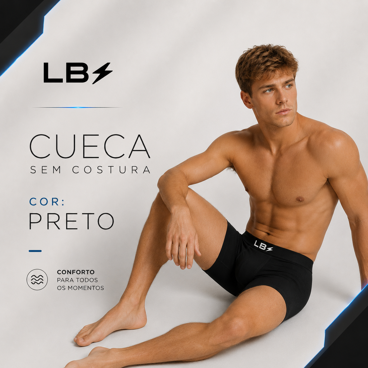 Kit 3 Cuecas Boxer LBS Men - Imagem 11