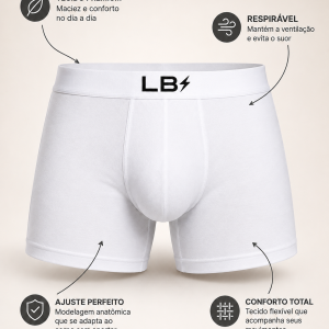 Kit 3 Cuecas Boxer LBS Men - Imagem 4