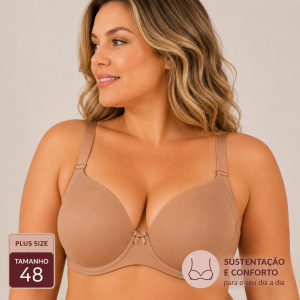 Kit 2 Sutiãs Plus Size Alongado Microfibra - Imagem 6