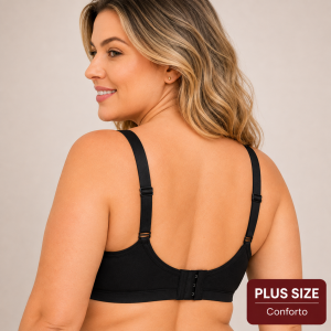 Kit 2 Sutiãs Plus Size Alongado Microfibra - Imagem 5